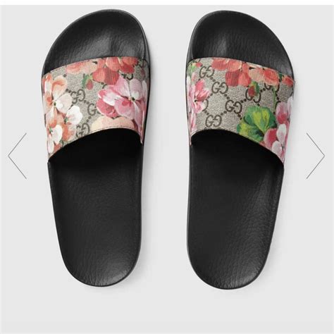 gucci see through slides|Gucci slides girl.